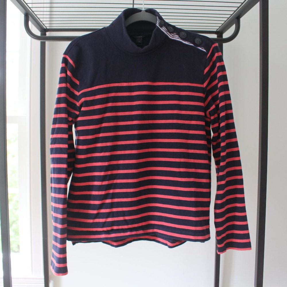 J.Crew Button Shoulder Top